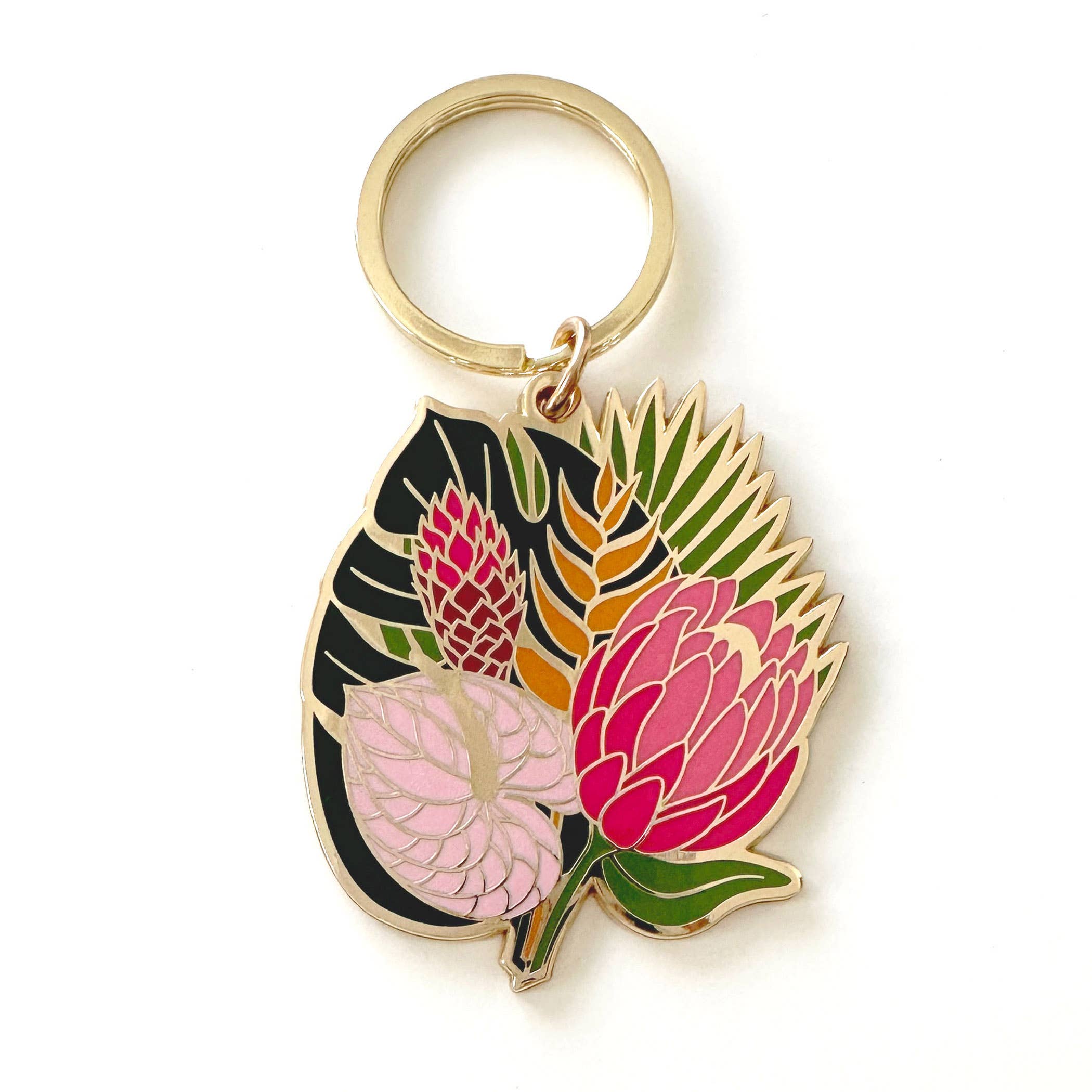 Celeste Tropical Bouquet Flower Keychain | Gift