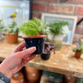 3.4" Navy Cylinder Glazed Terracotta Pot
