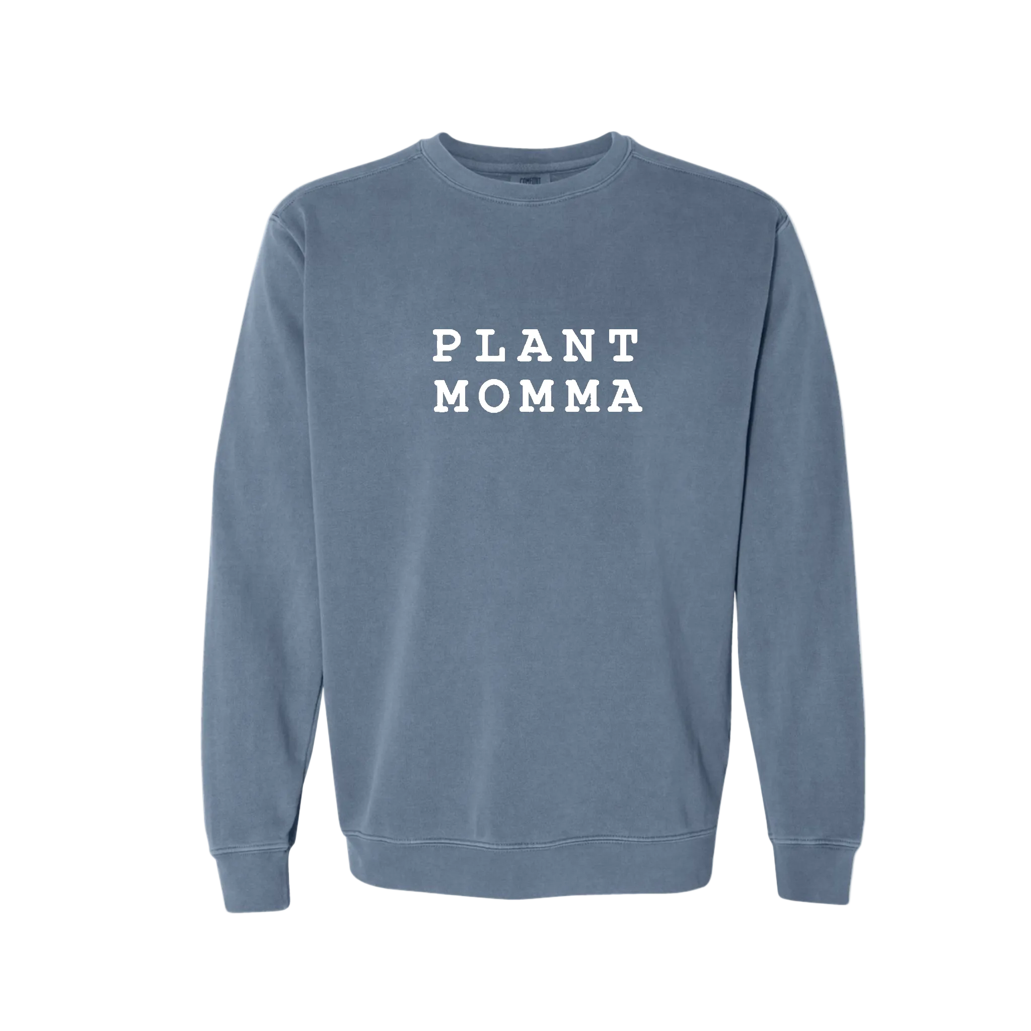 Plantpeople Plant Momma Sweatshirt: Distressed Green, White, Medium