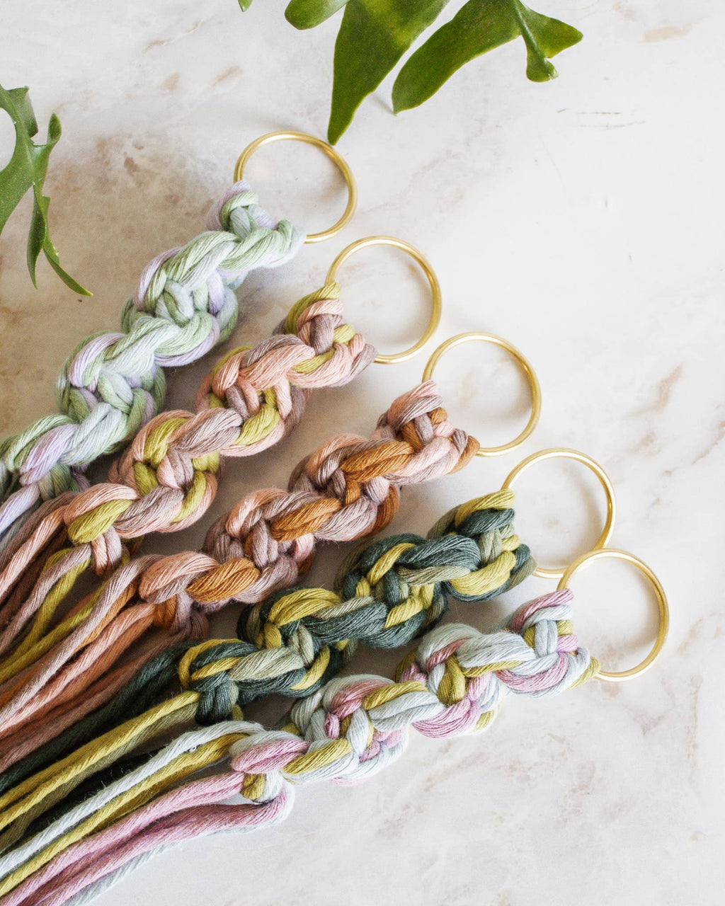 Chunky Twist Plant Hanger - Multicolor: Primrose