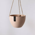 8" Muted Coral Hanging Planter