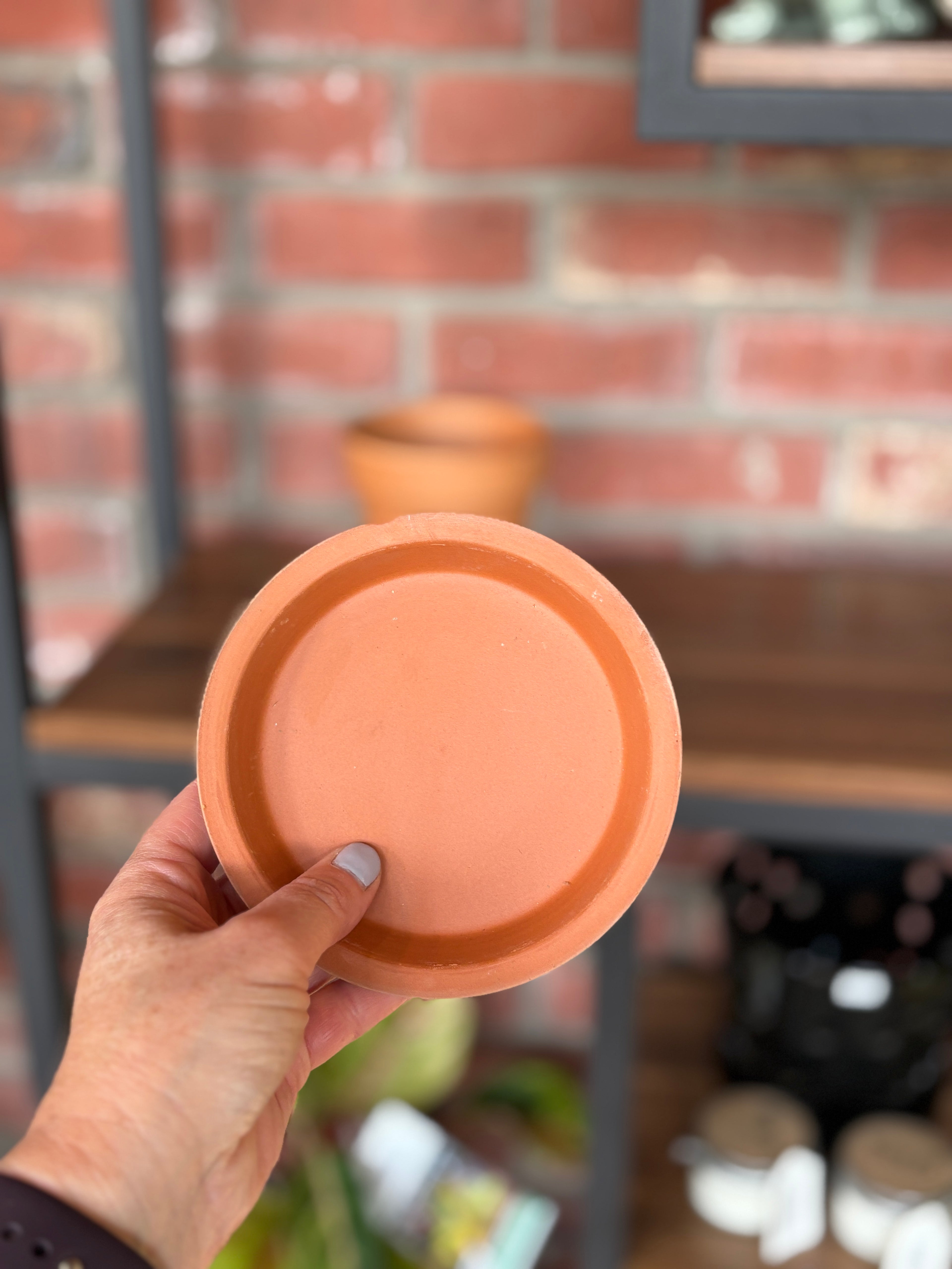 Terracotta Clay Saucer 5"D X .8"H