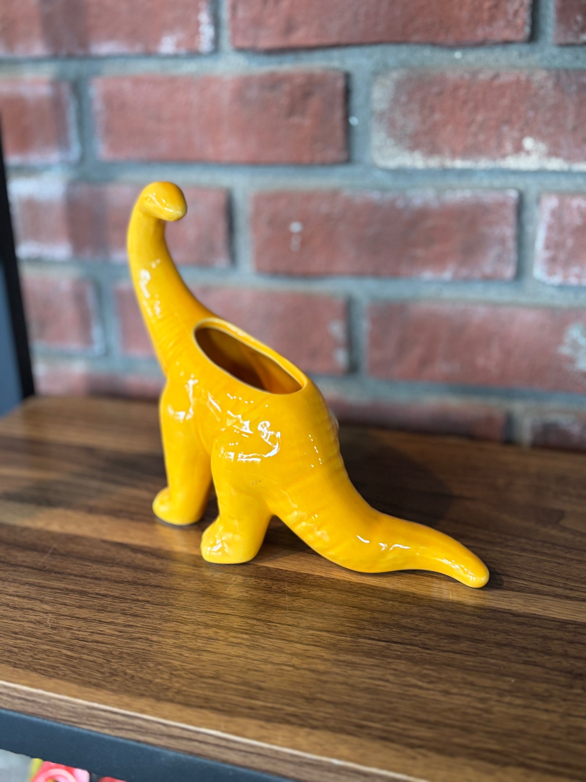 Brontosaurus Lemon Chrome Planter