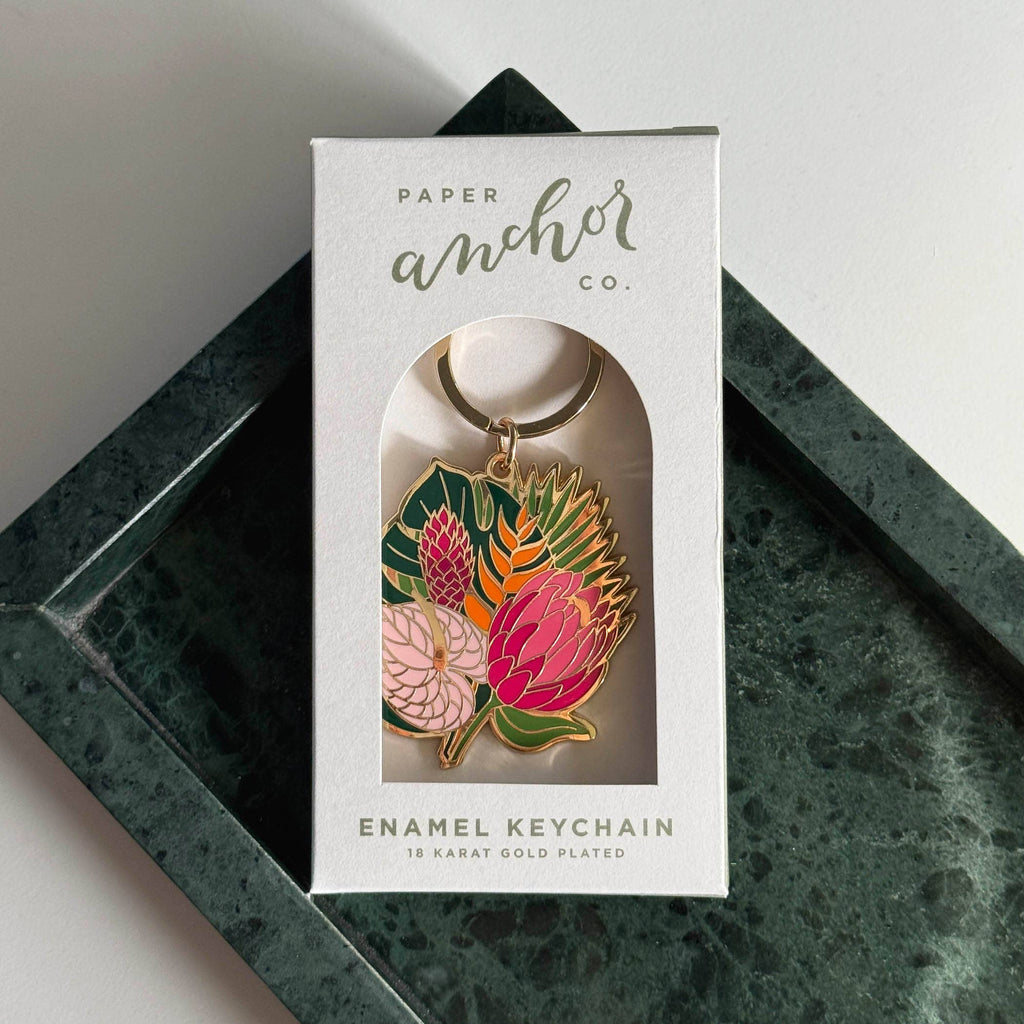 Celeste Tropical Bouquet Flower Keychain | Gift