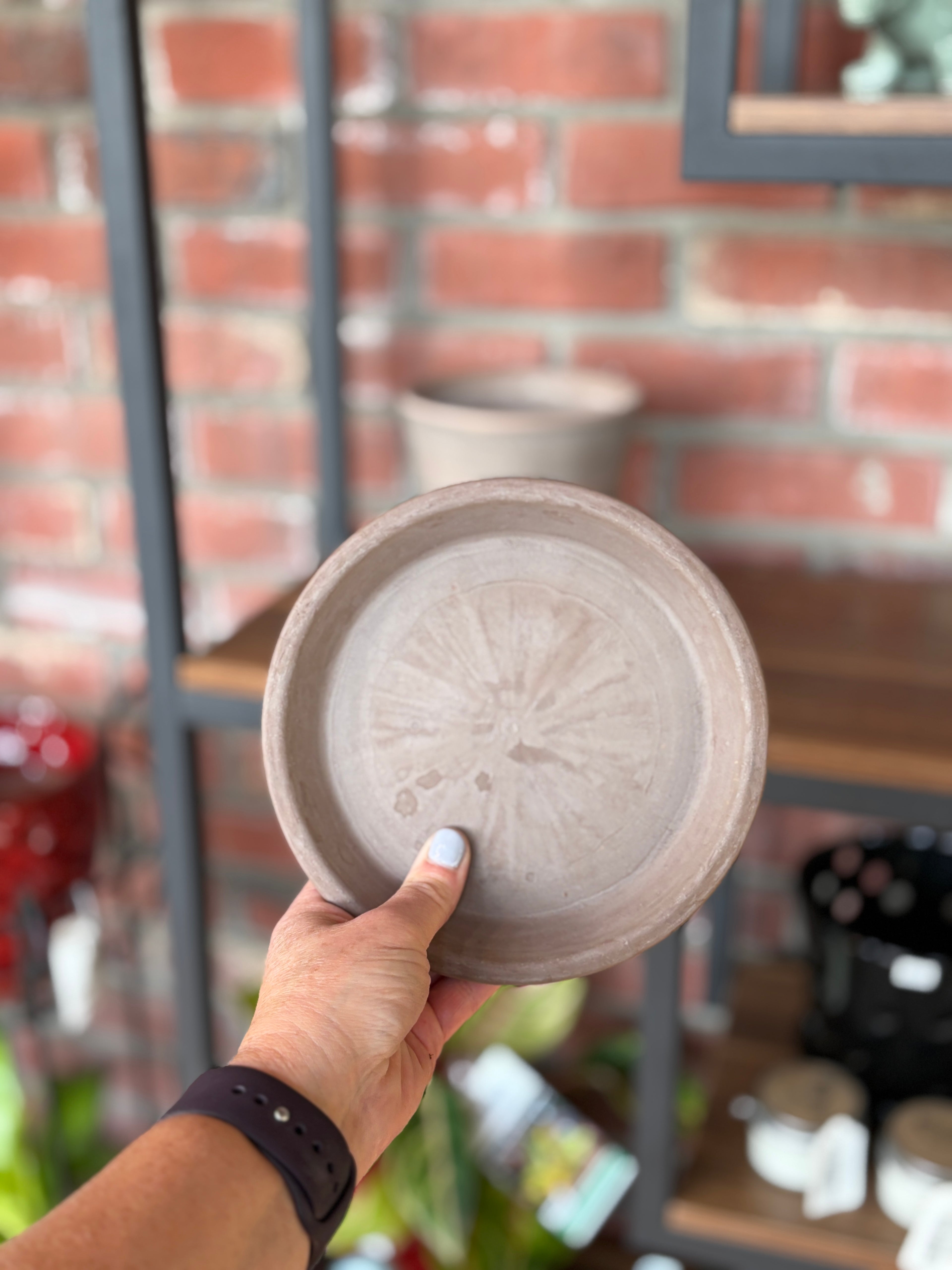 6.5" Chocolate Terracotta Saucer