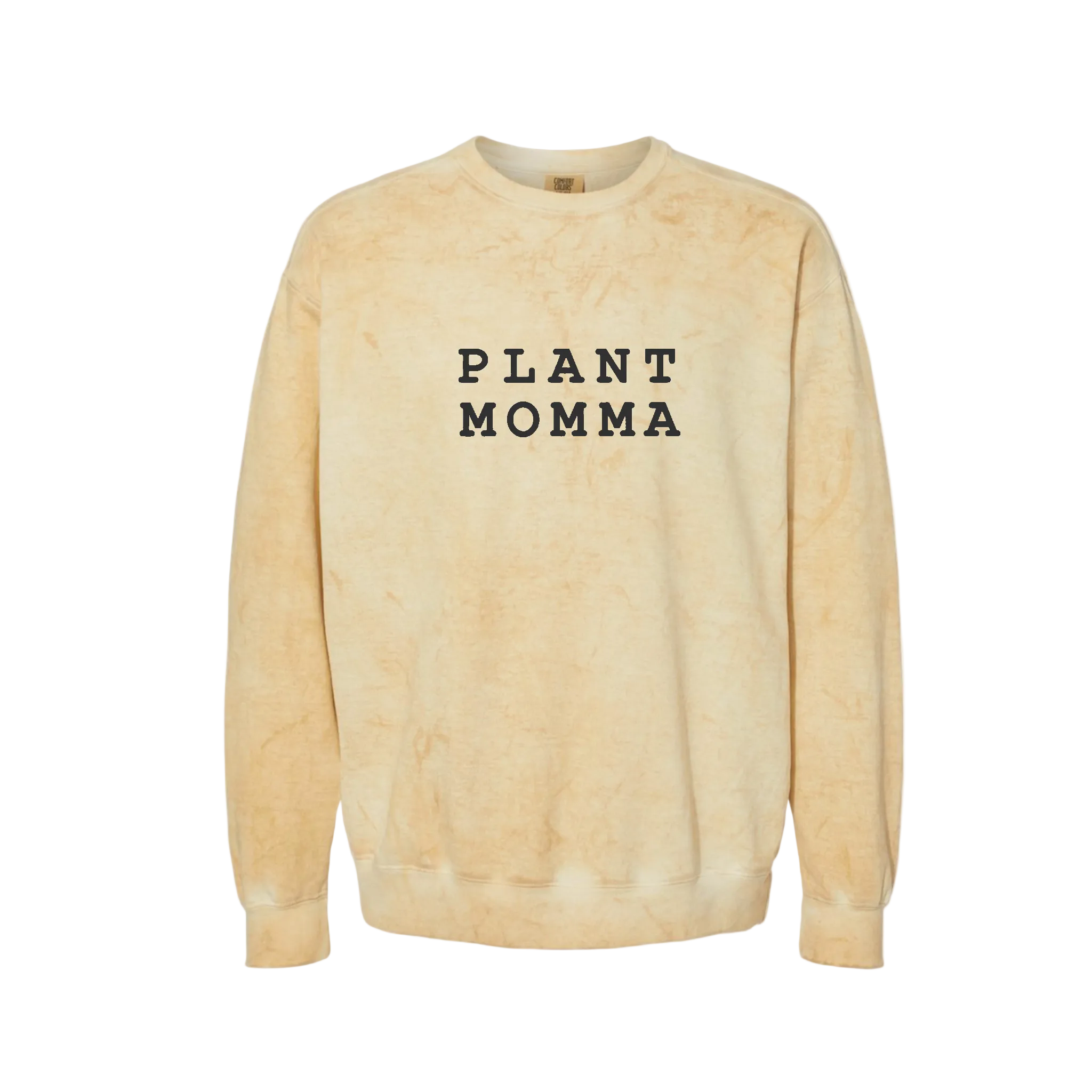 Plantpeople Plant Momma Sweatshirt: Distressed Green, White, Medium