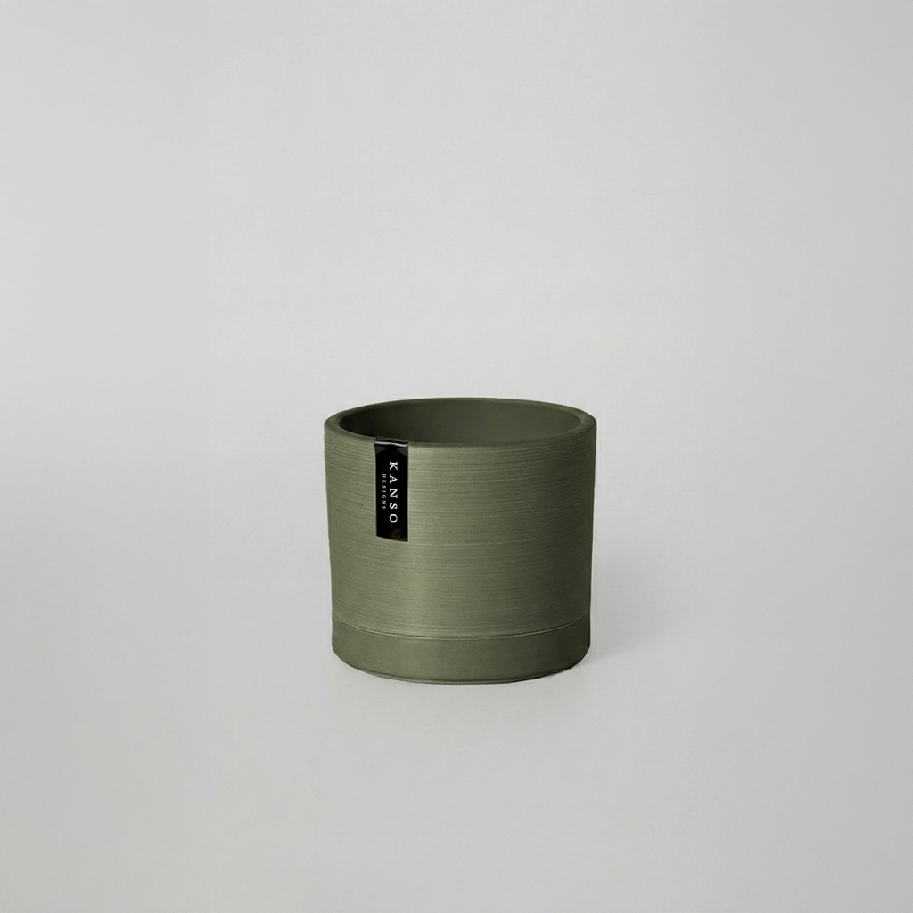 3.5" Earth Tone Mini Planters | Olive Sage
