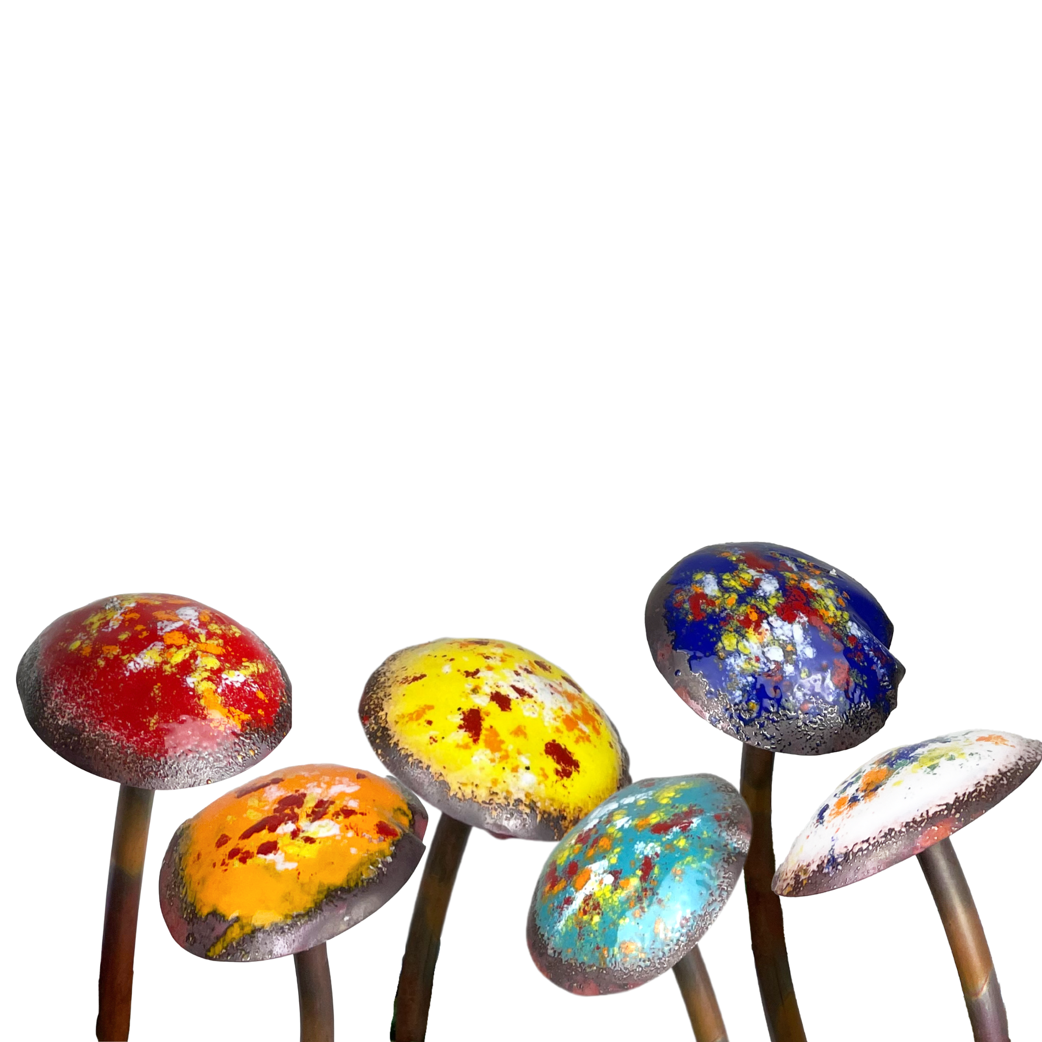 Small Enamel Mushrooms Assortment