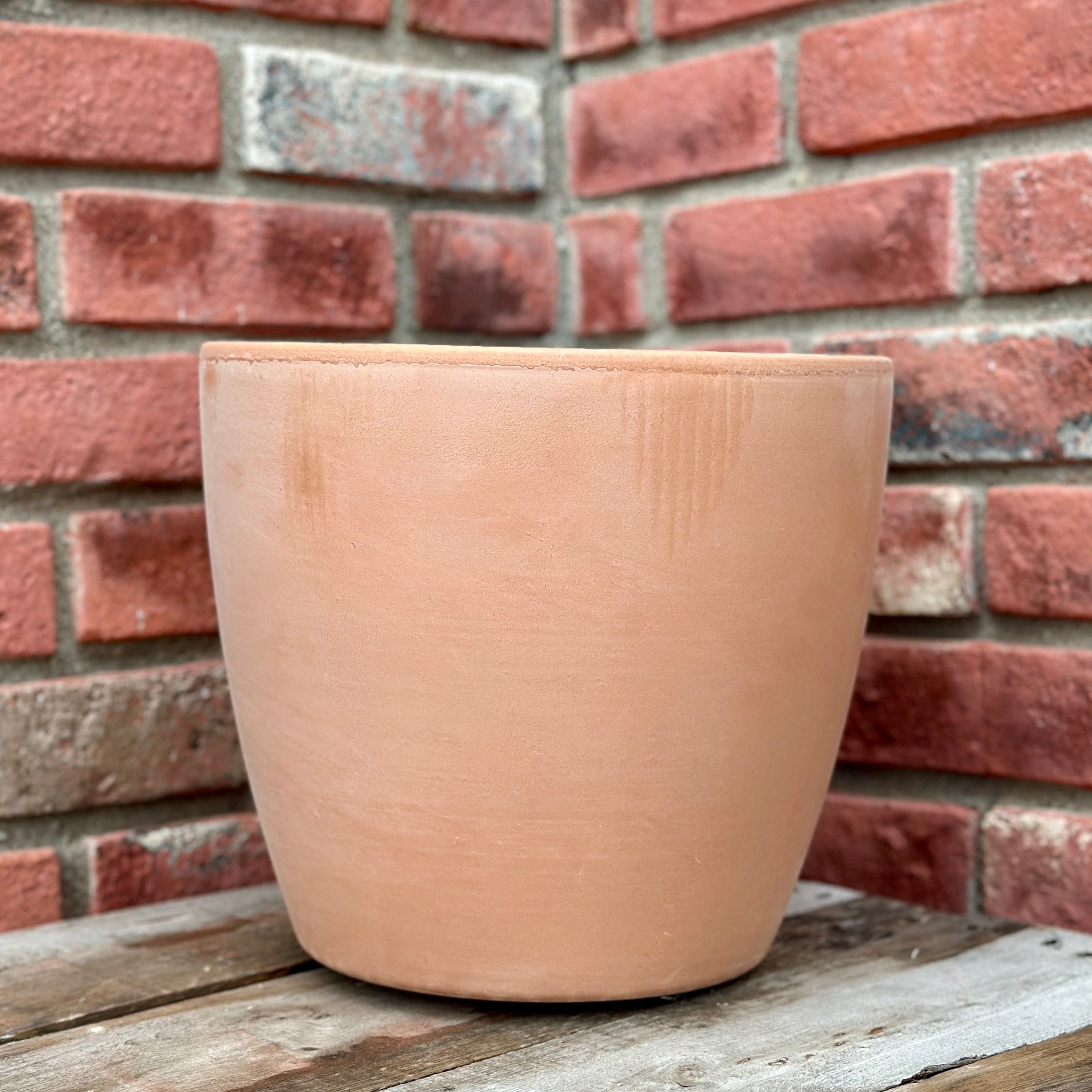 11.4" Blush Terracotta Egg Pot