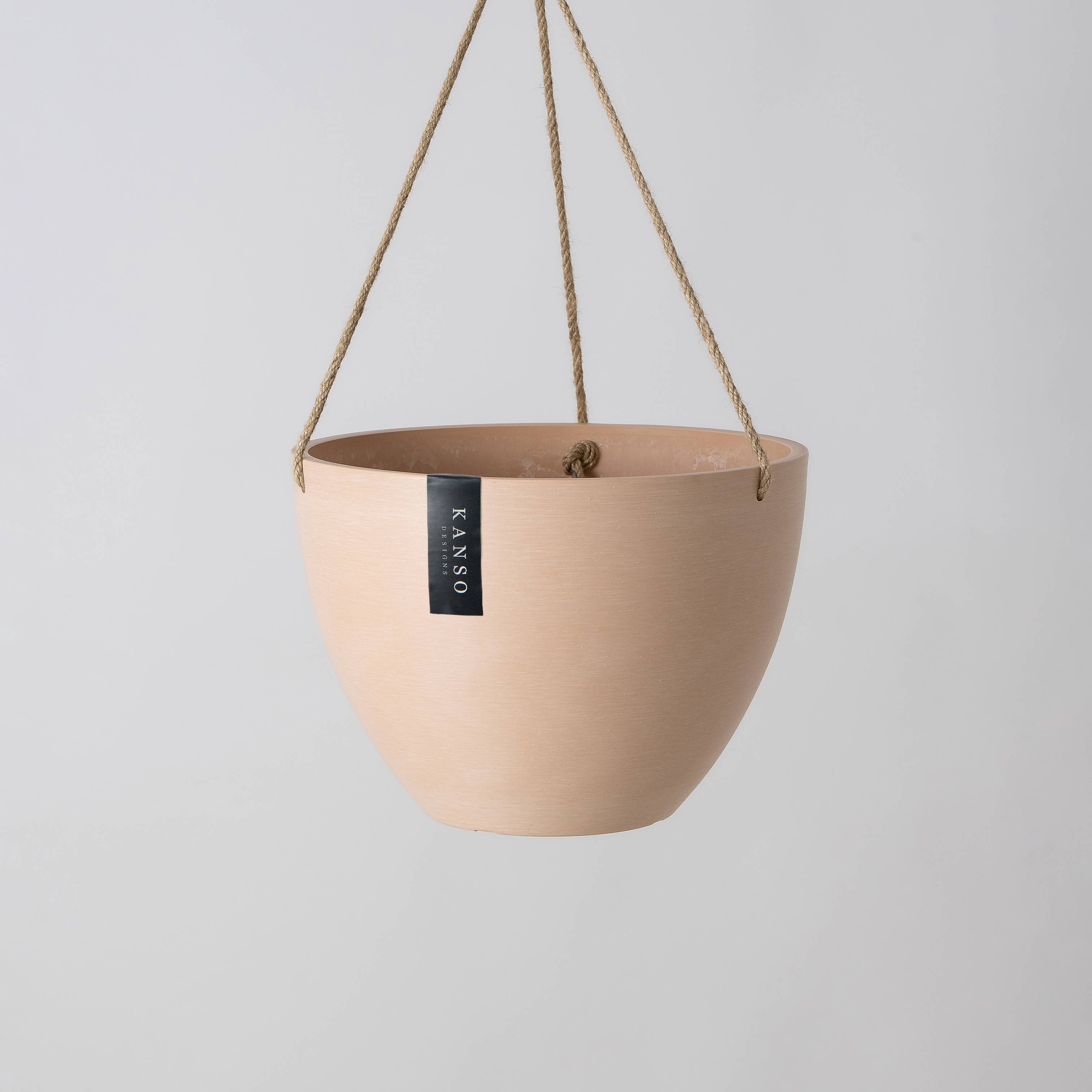 8" Muted Coral Hanging Planter