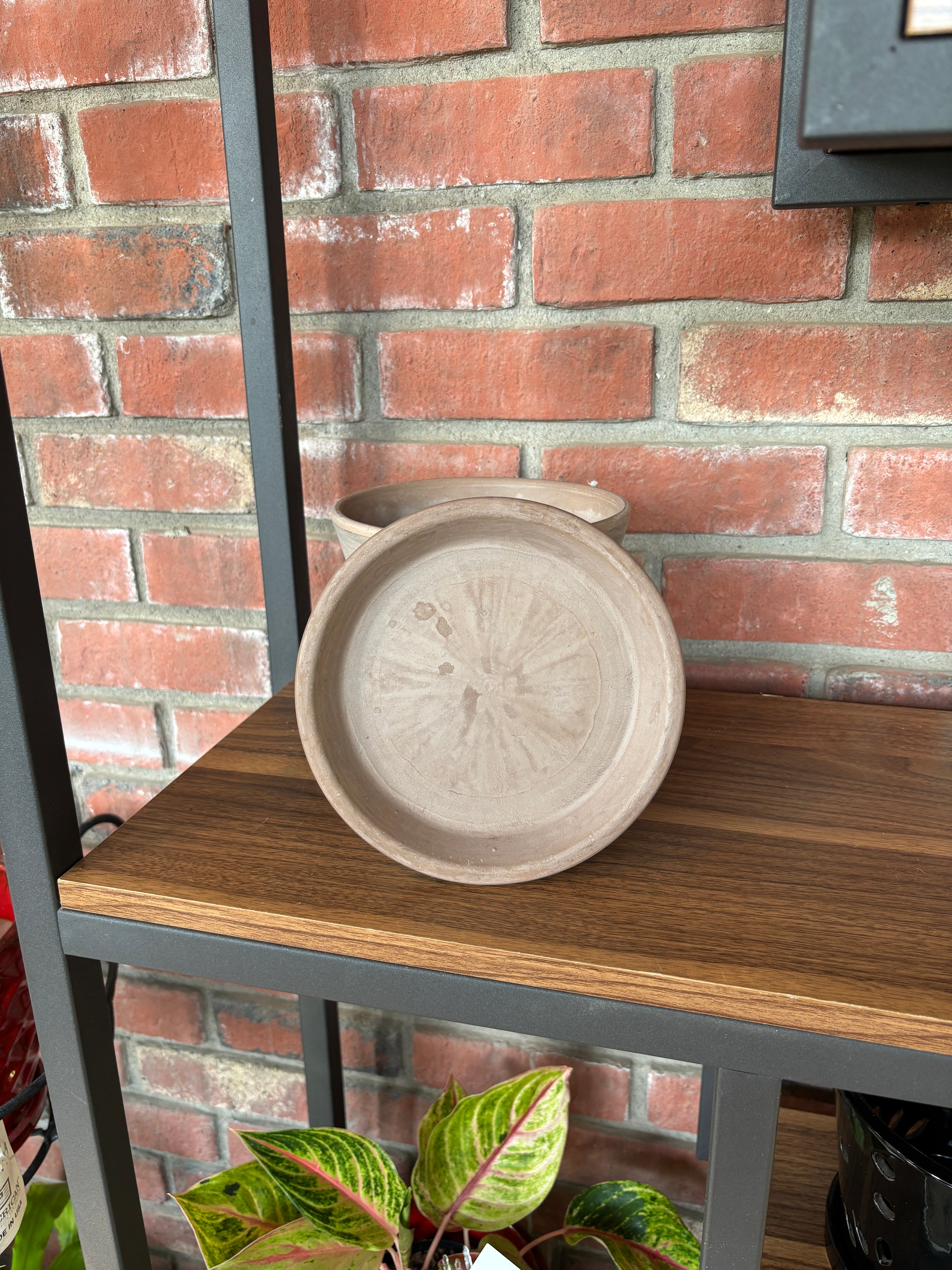 6.5" Chocolate Terracotta Saucer
