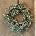 Fir Berry & Snowflake Faux Wreath