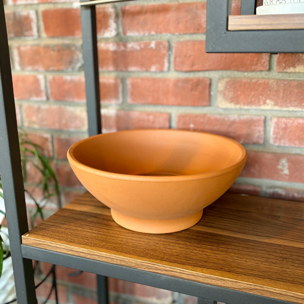 Terracotta Low Bowl 12"D X 5"H
