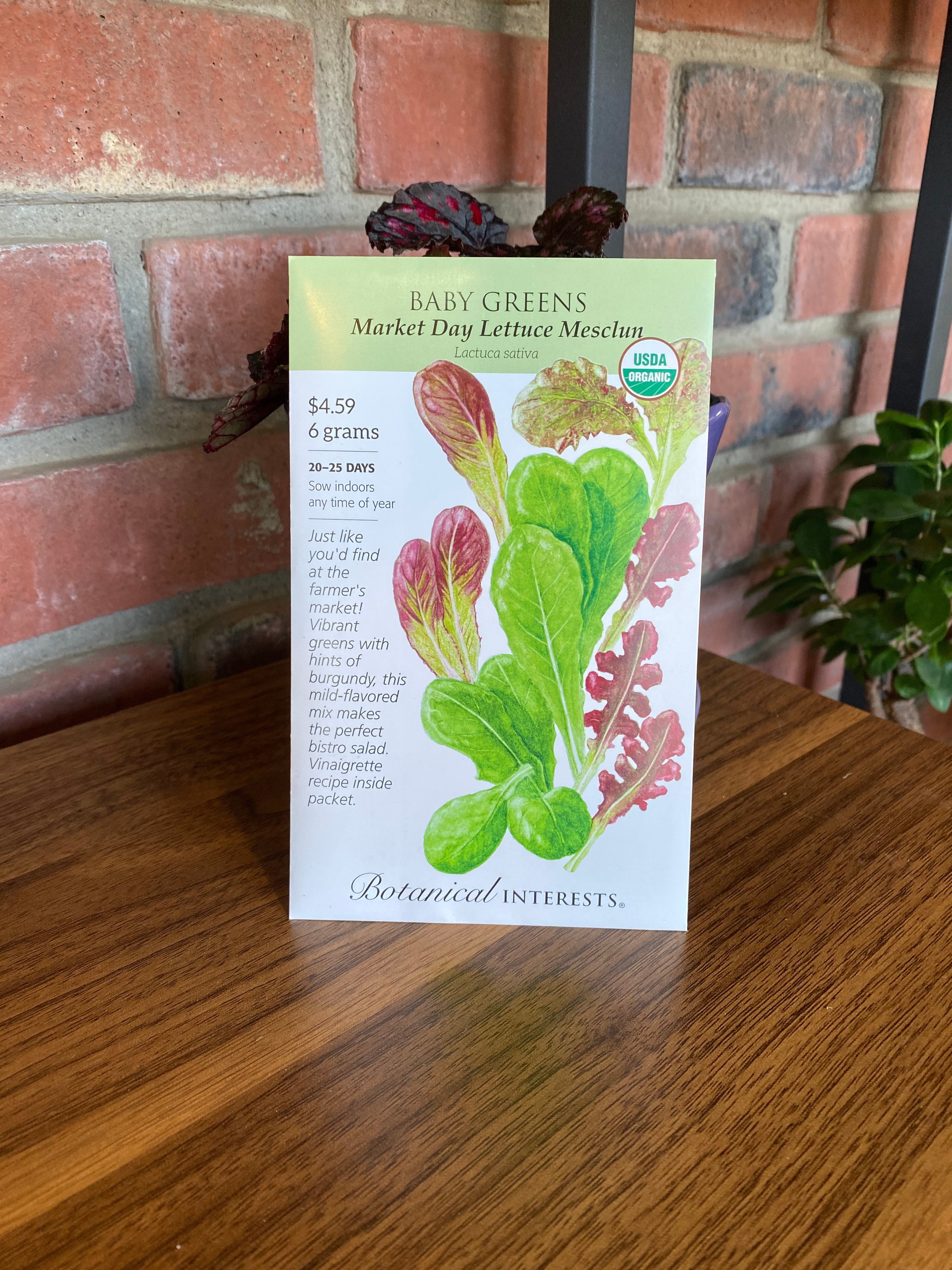 Baby Greens Market Day Lettuce Mesclun Organic 6 Grams