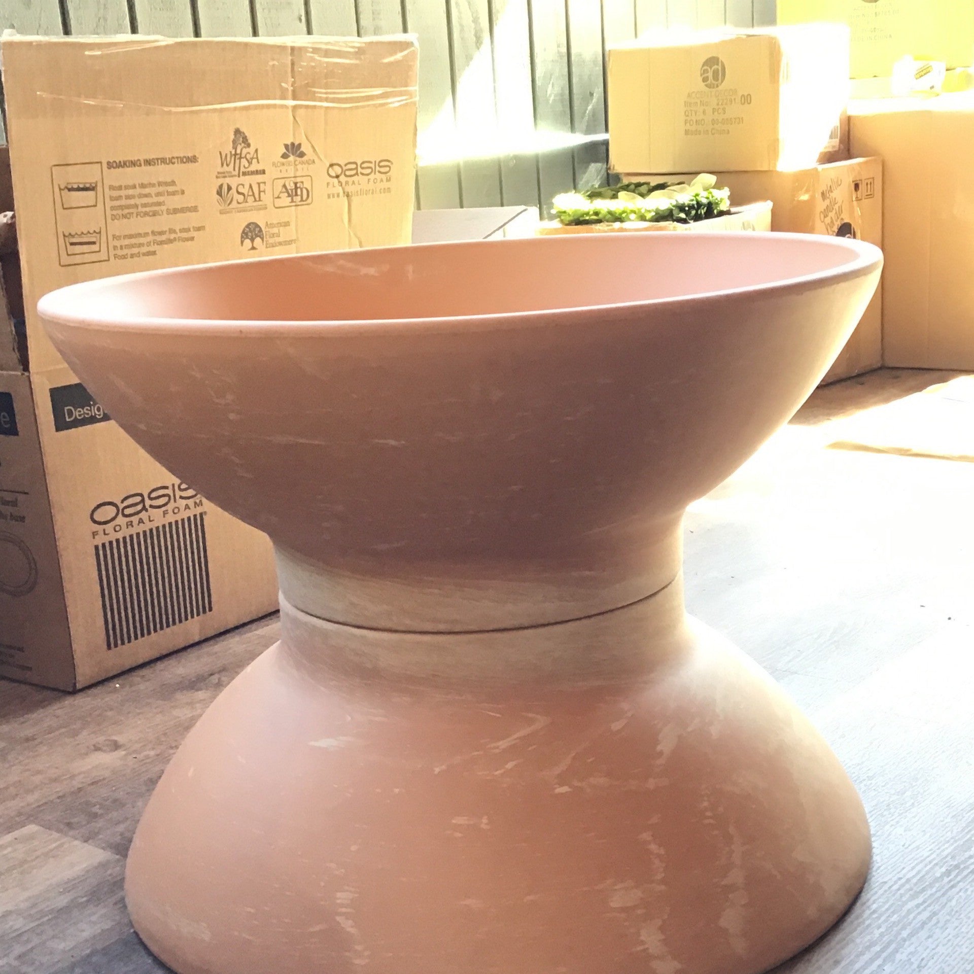 Compote, Terra Cotta 18.25" X 7.25"