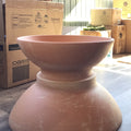 Compote, Terra Cotta 15" X 6"
