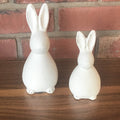 Bunny Statue, Small White Cement