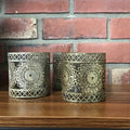Metallic Gold Votive Candle Holder