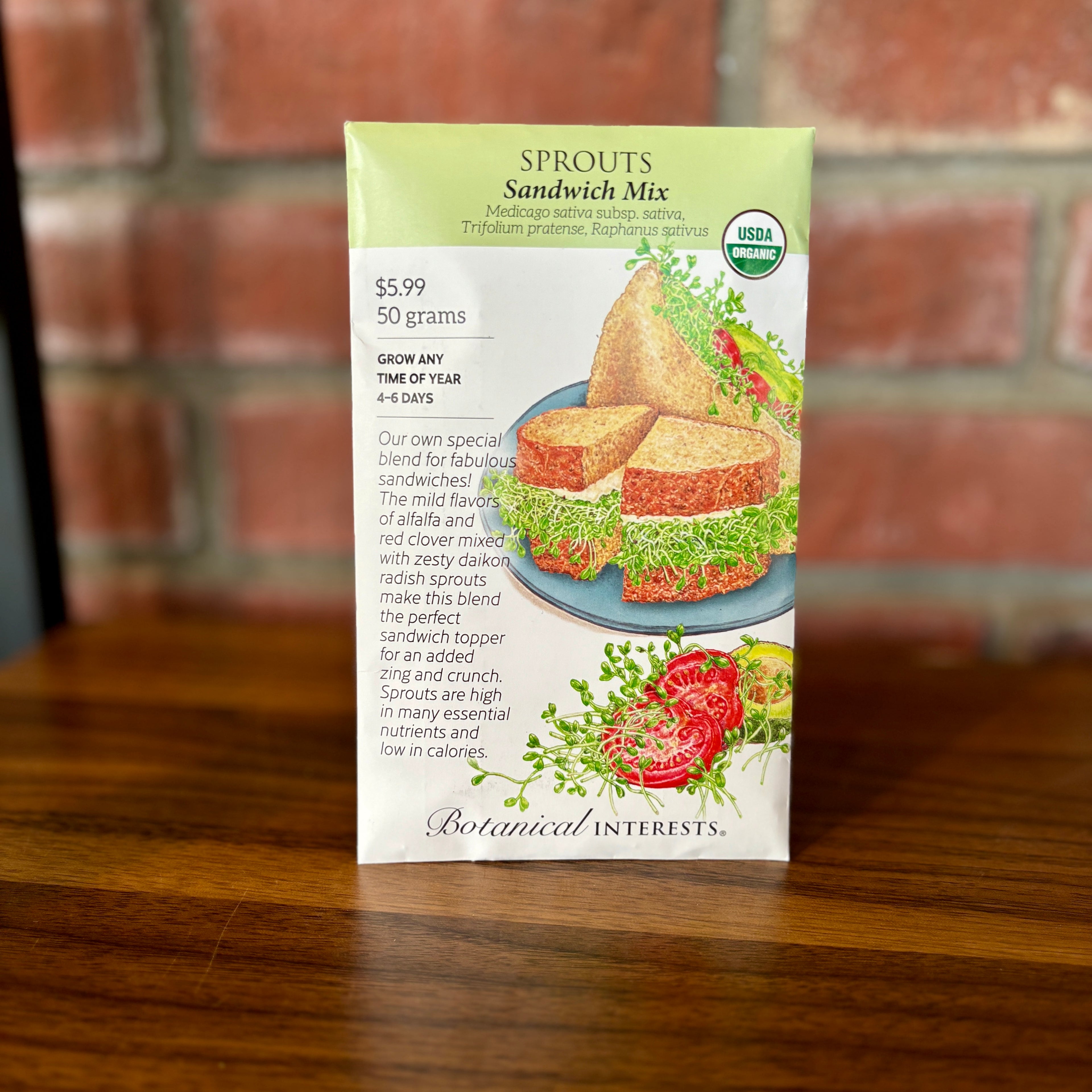 Sprouts Sandwich Mix Organic 50 Grams