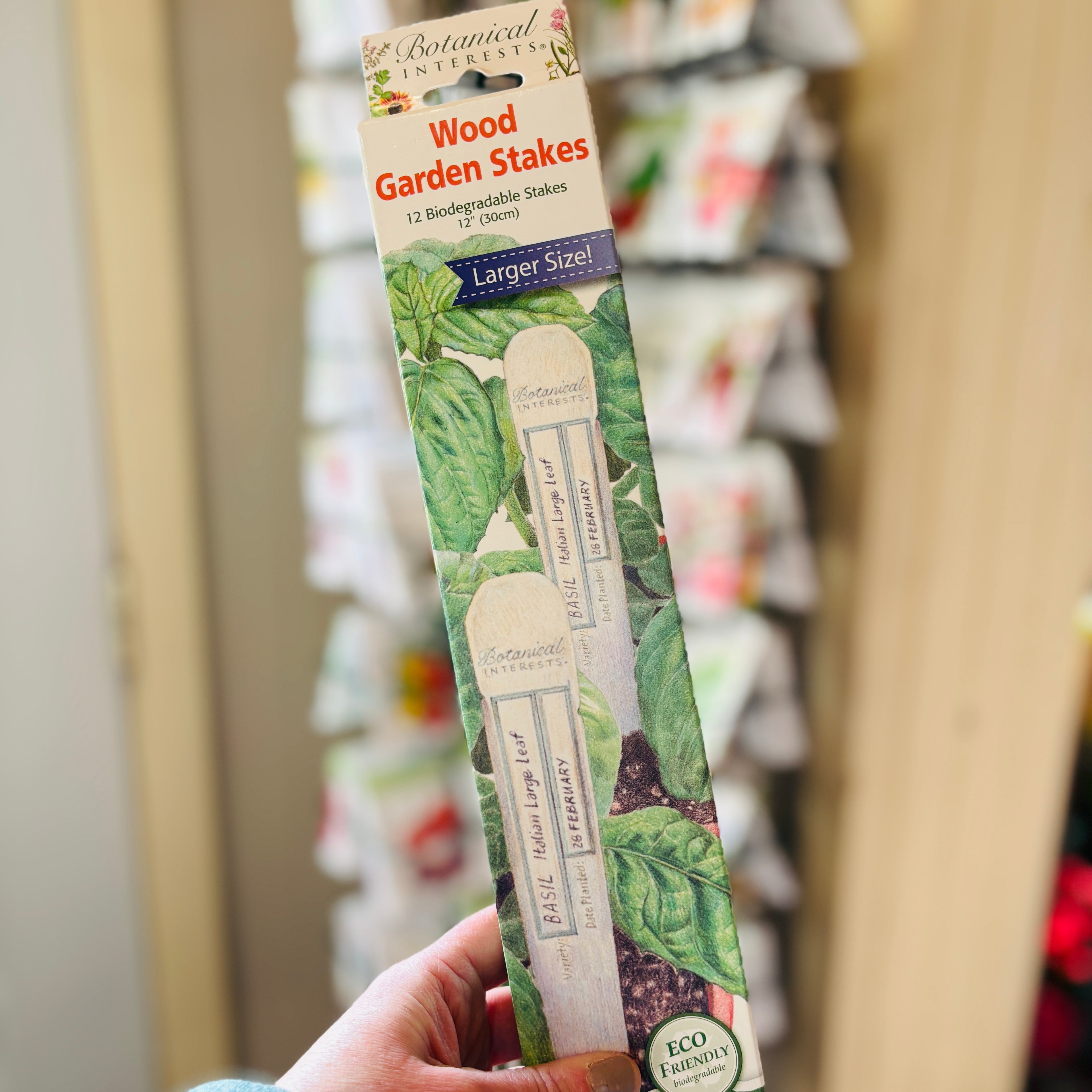 Botanical Interests Wood Garden Stakes
