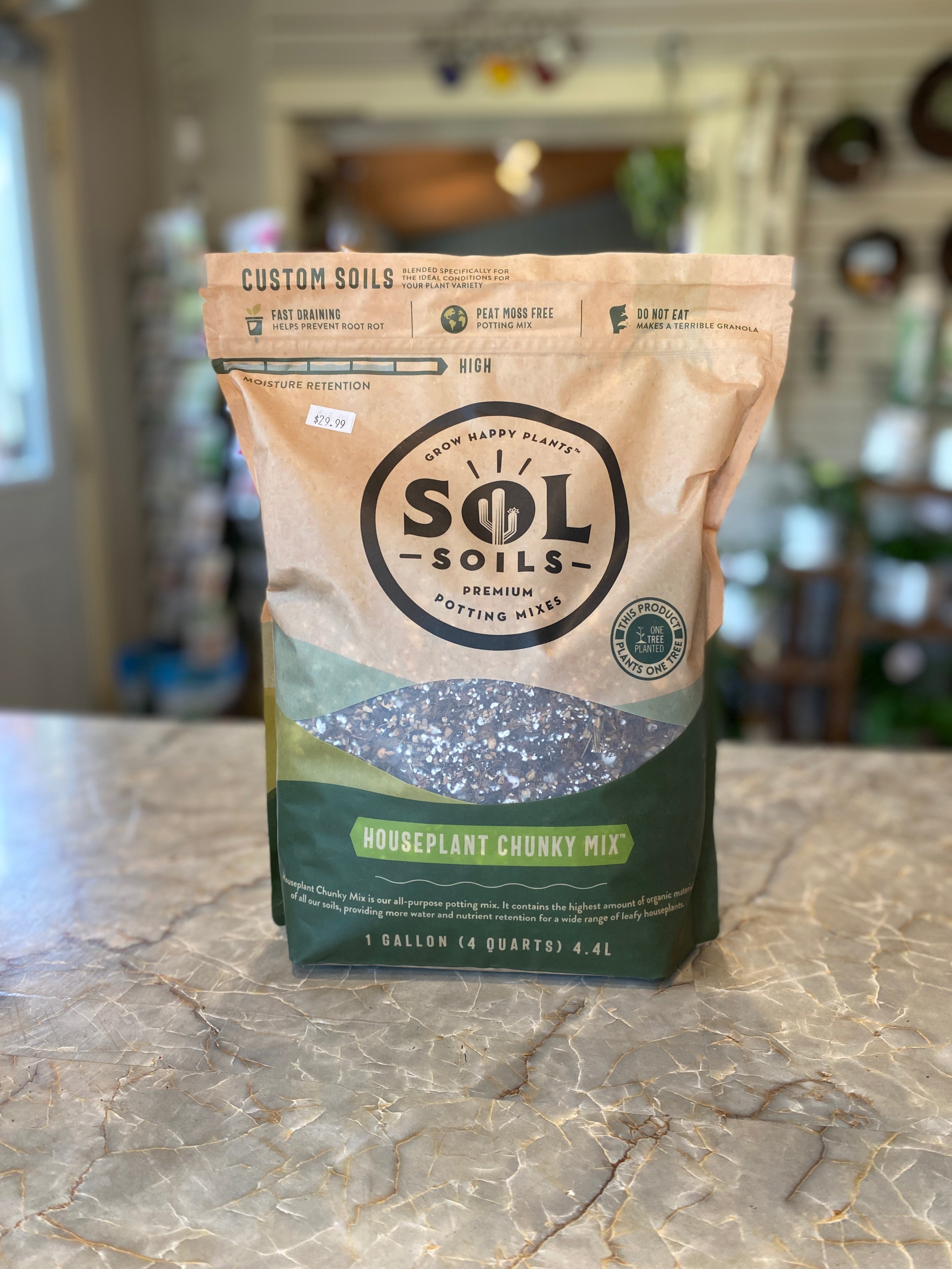 Sol Soils Houseplant Chunky Mix - 2 QT Houseplant Chunky Mix