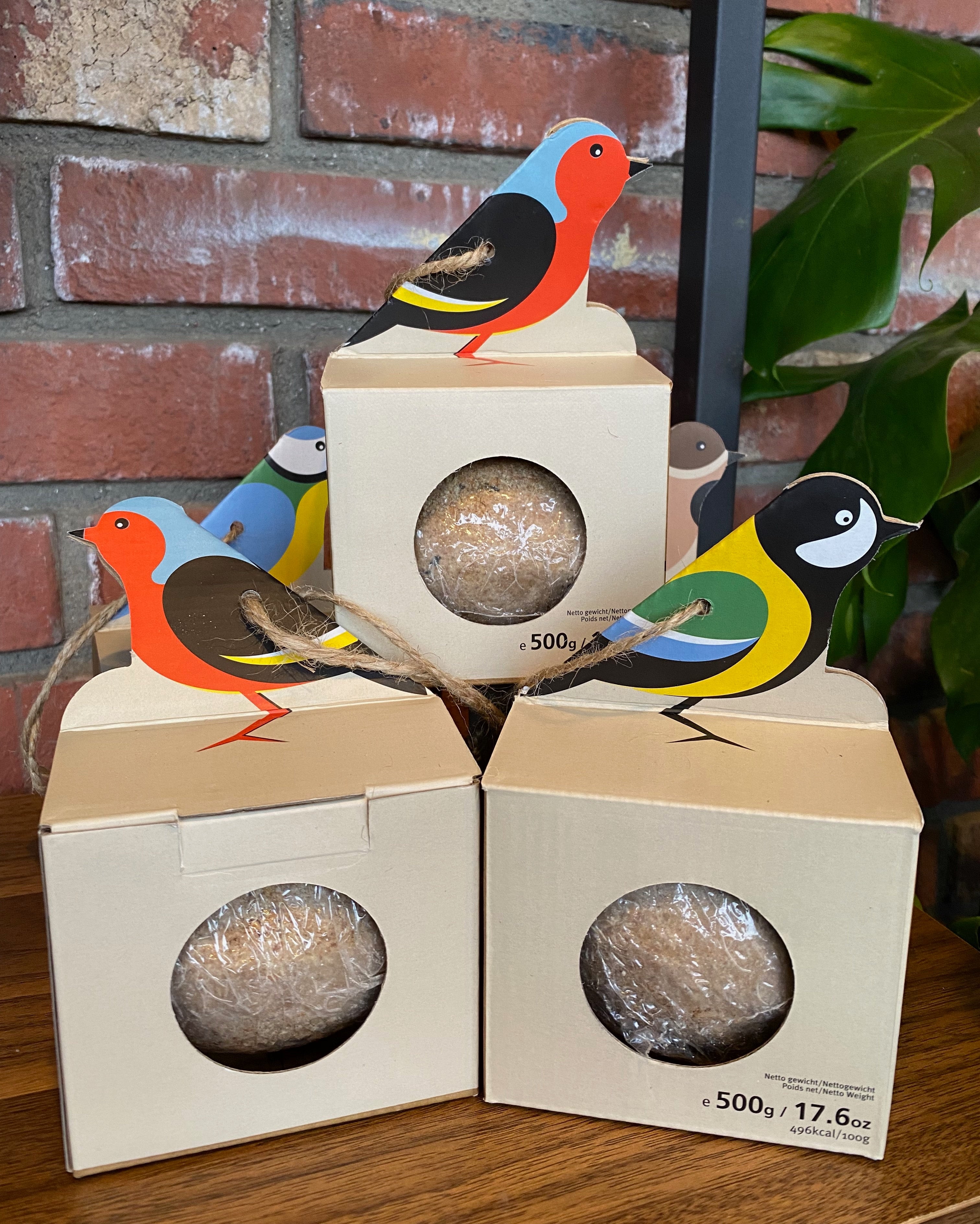 Giant Suet Ball In Cardboard Feeder