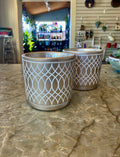 Gold White Design Pottery