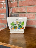 4.5" Ceramic Plant Hoarder Square Pot