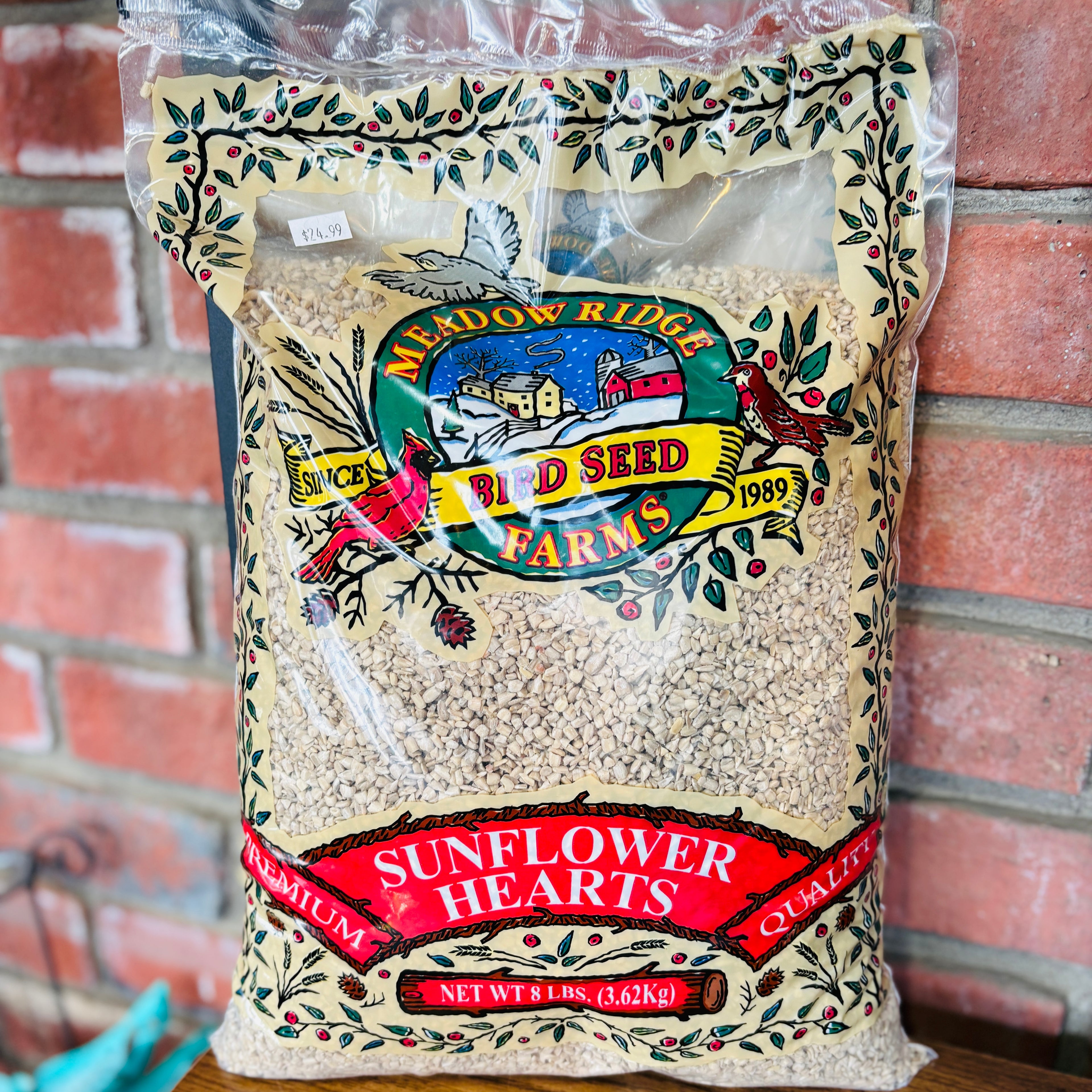 Sunflower Hearts Bird Seed 8# Bag