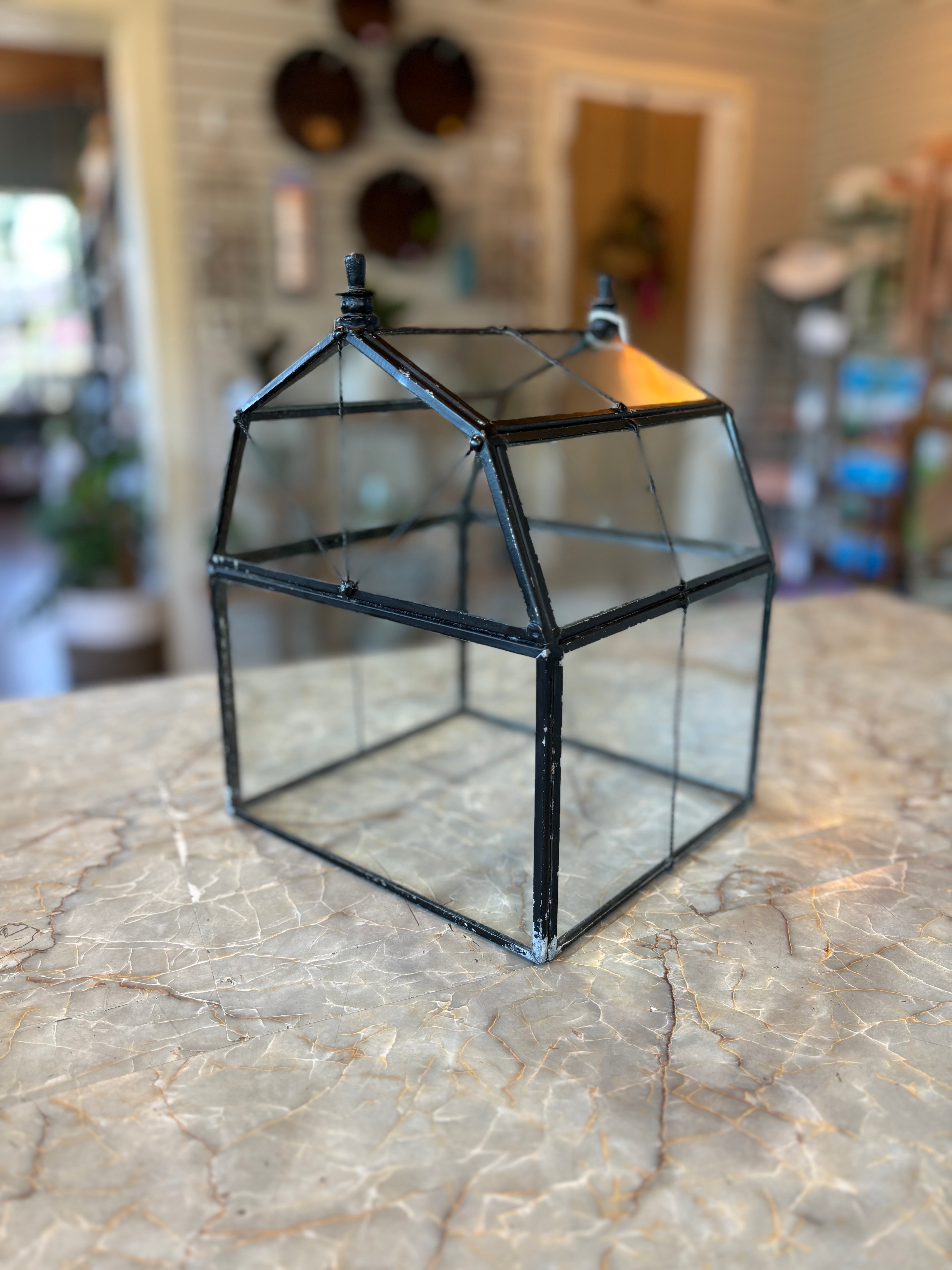 Antique Glass Terrarium