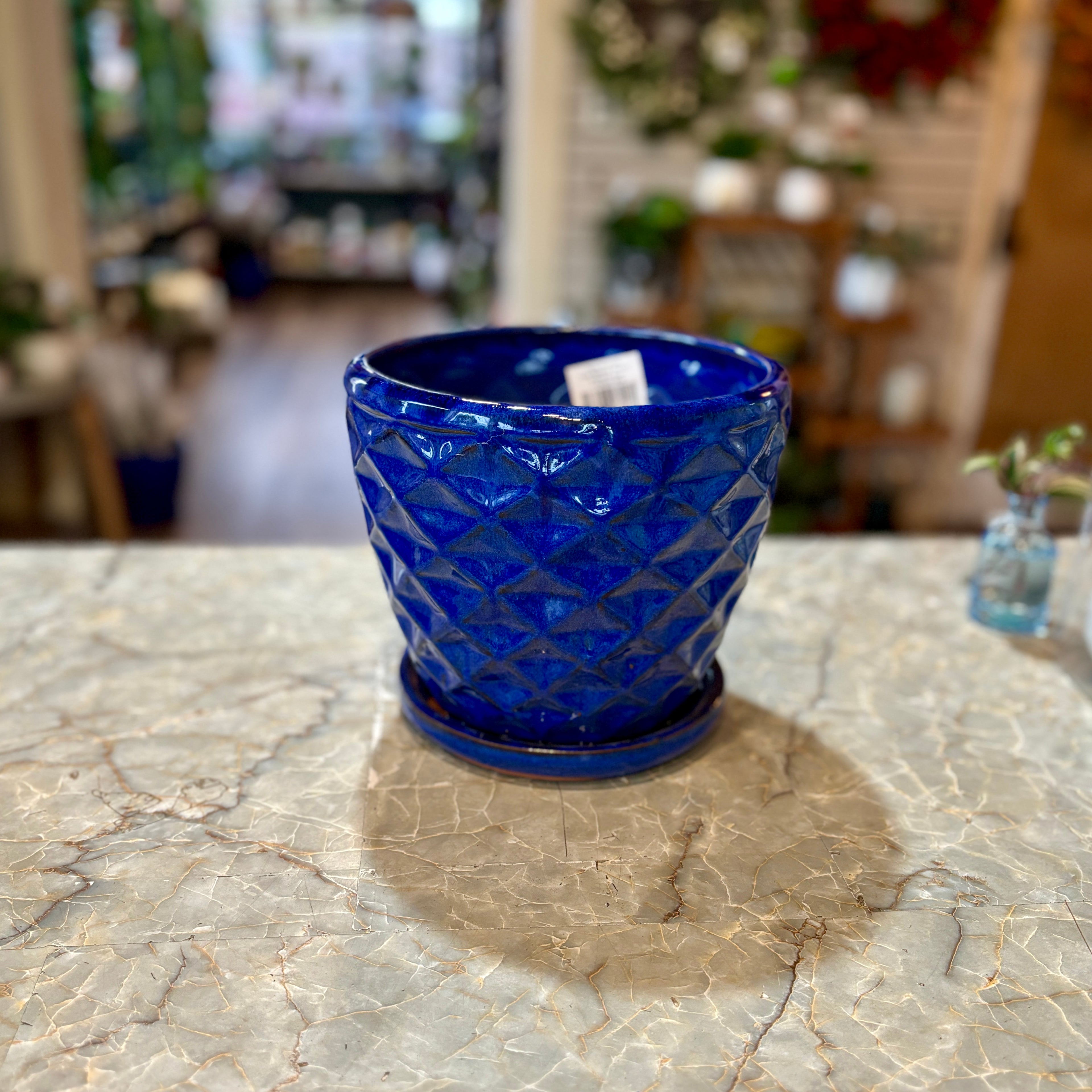 8" Geo Tapered Blue