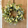Daisy And Eucalyptus Wreath 20"