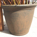 Kiri Planter Resin 24”; Rust