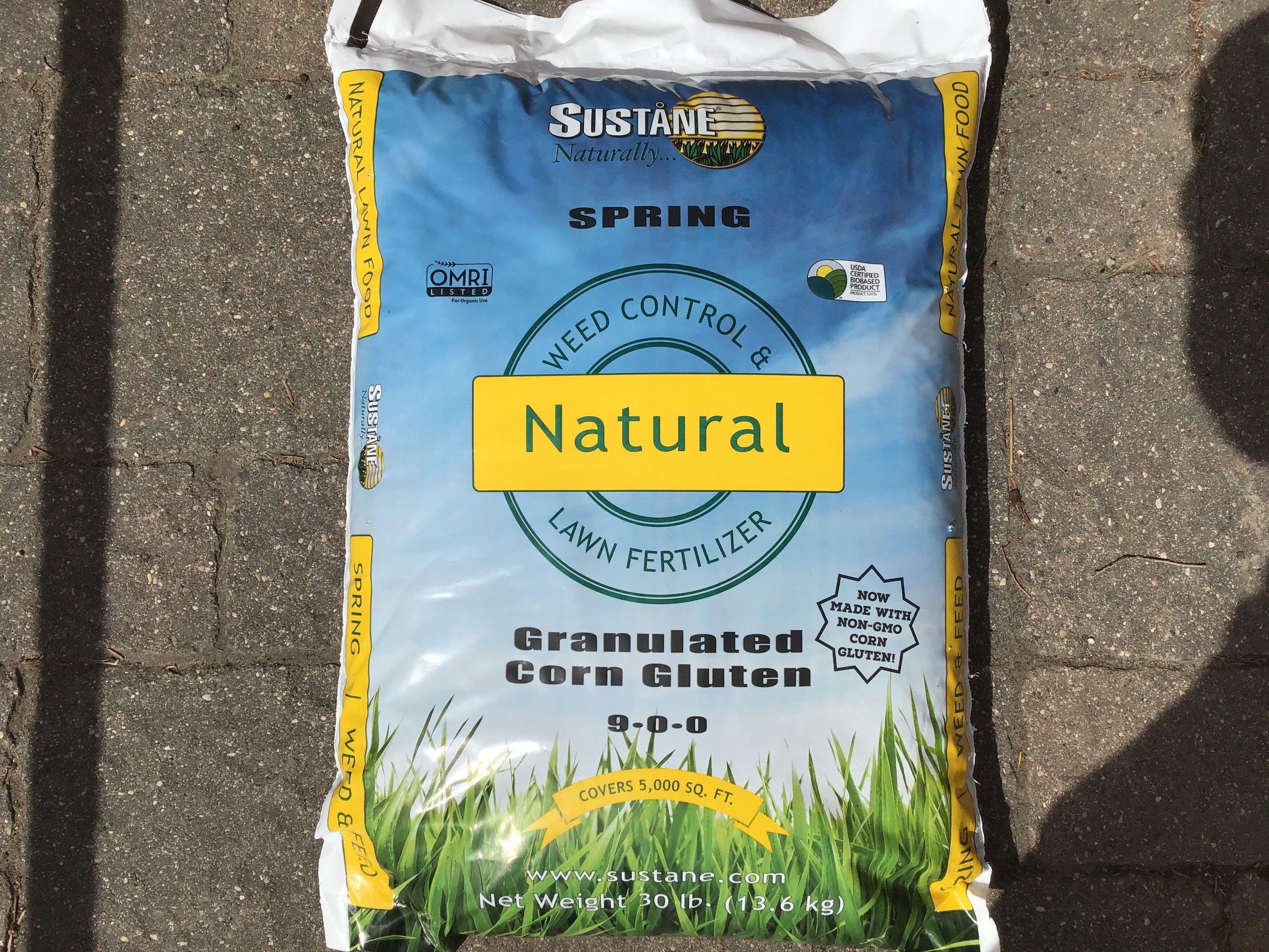 Sustane Spring Weed & Feed Corn Gluten 30 Lbs