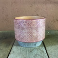 Pink And Gold Ceramic Pot