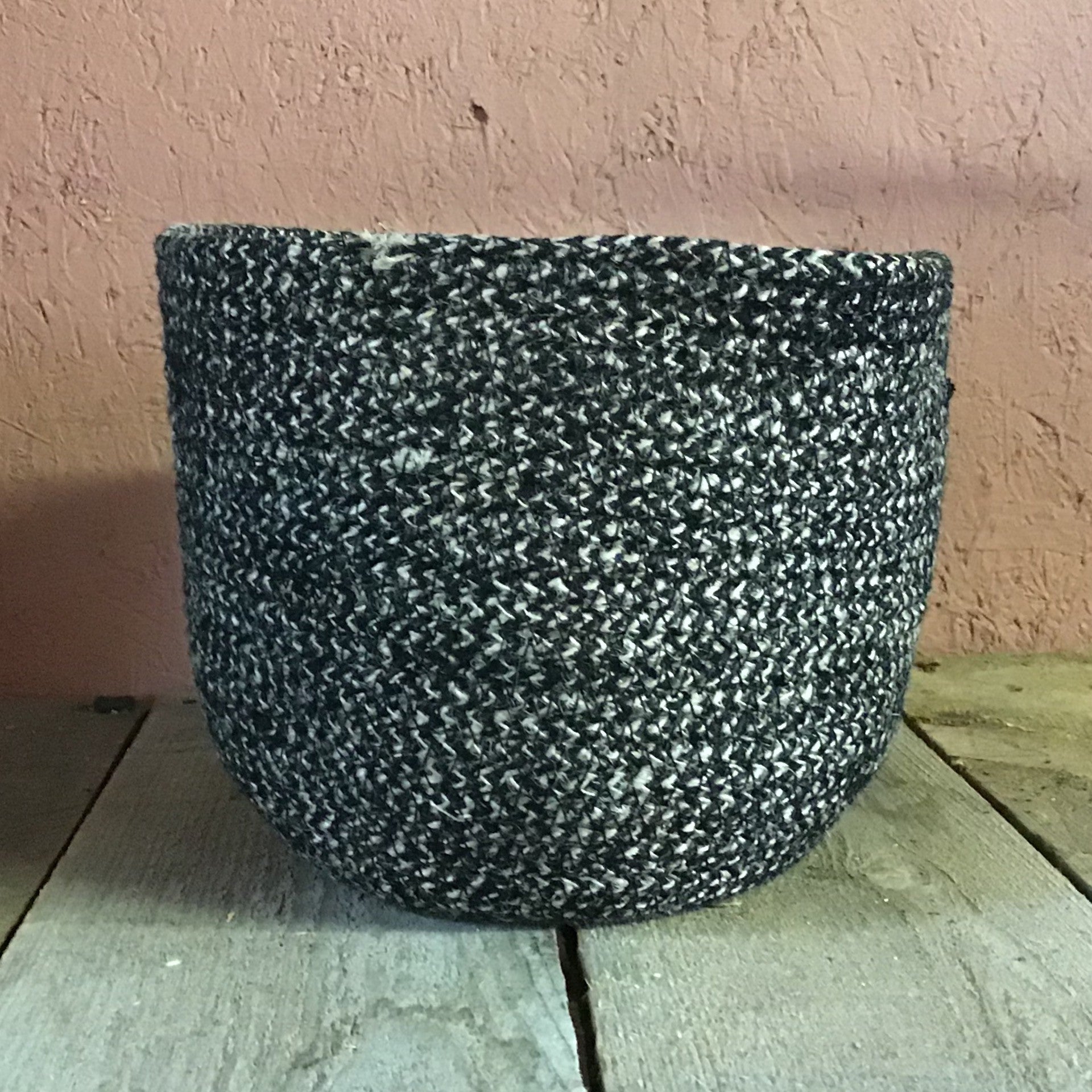 Black Wicker Basket Small
