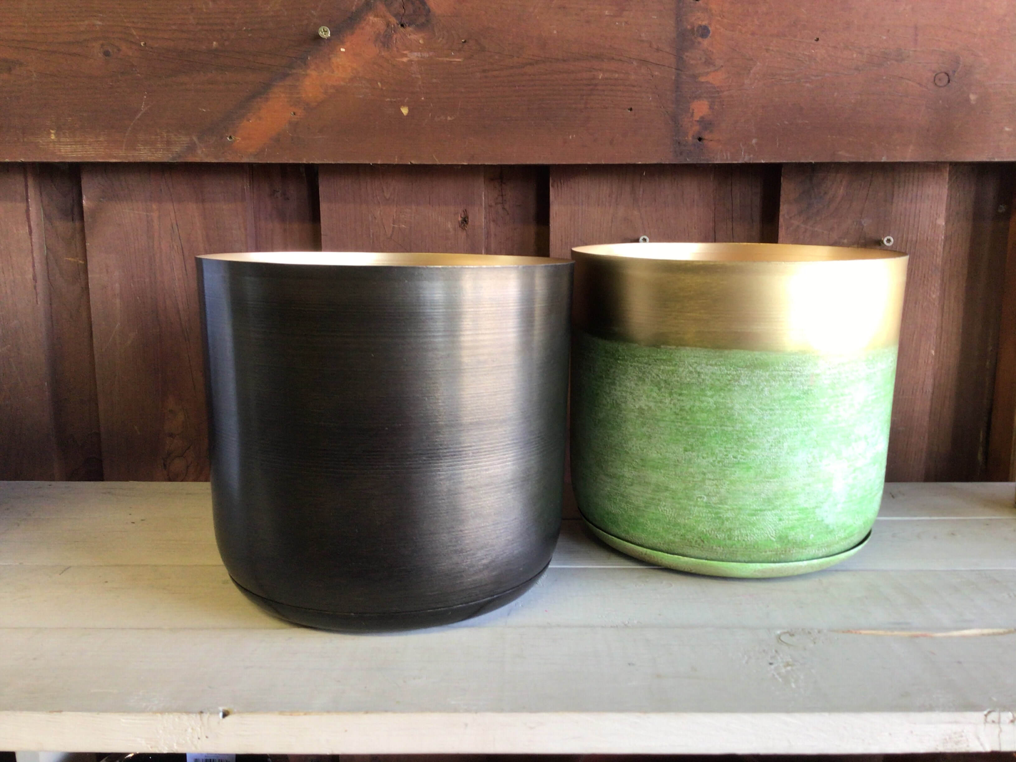 Chive Large Joe Metal Pot - Green Gold