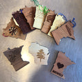 Minnesota And Wi Wooden Ornaments And Magnets - Bee MN Ornament