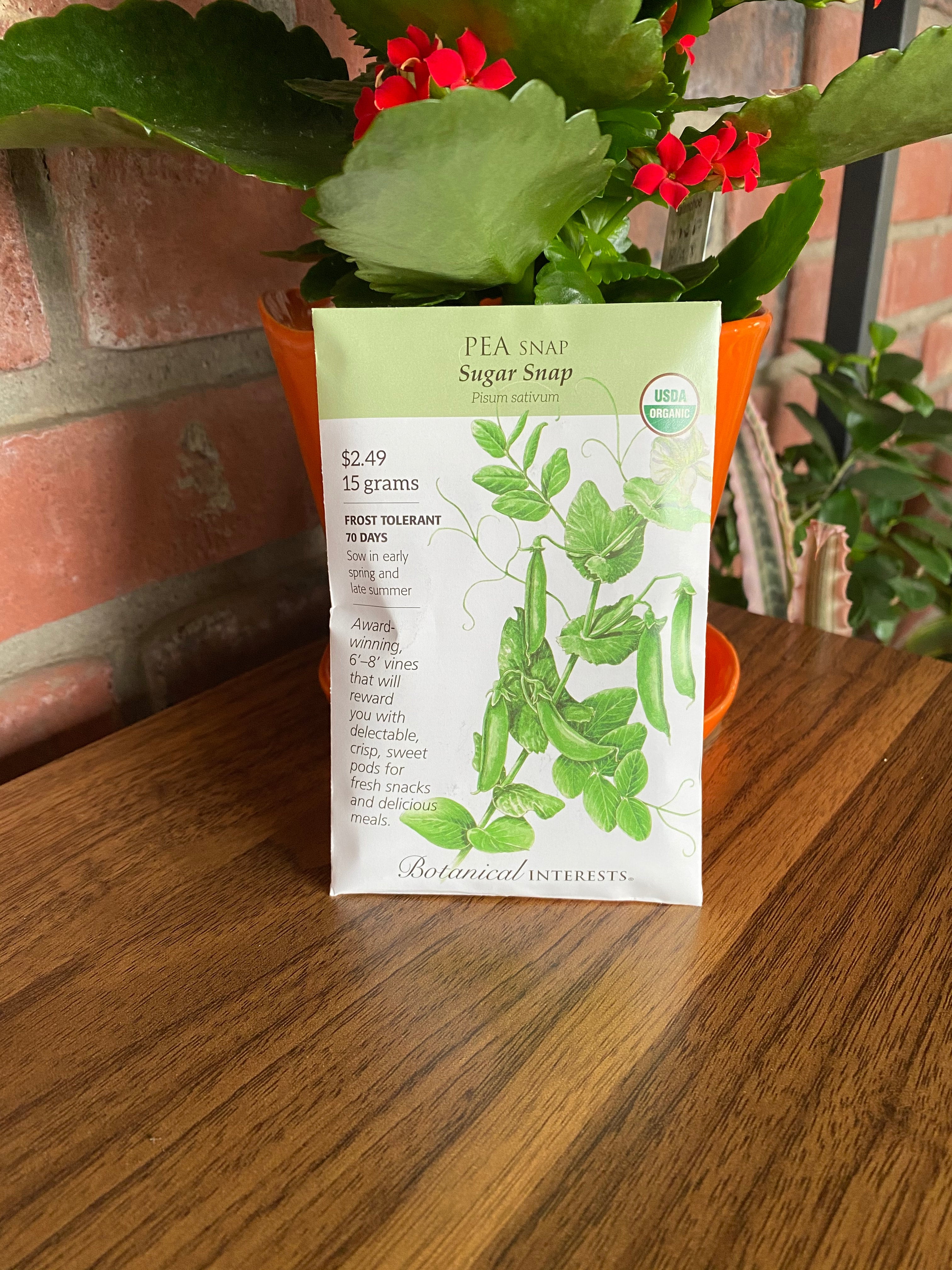 Pea Snap Sugar Snap Organic